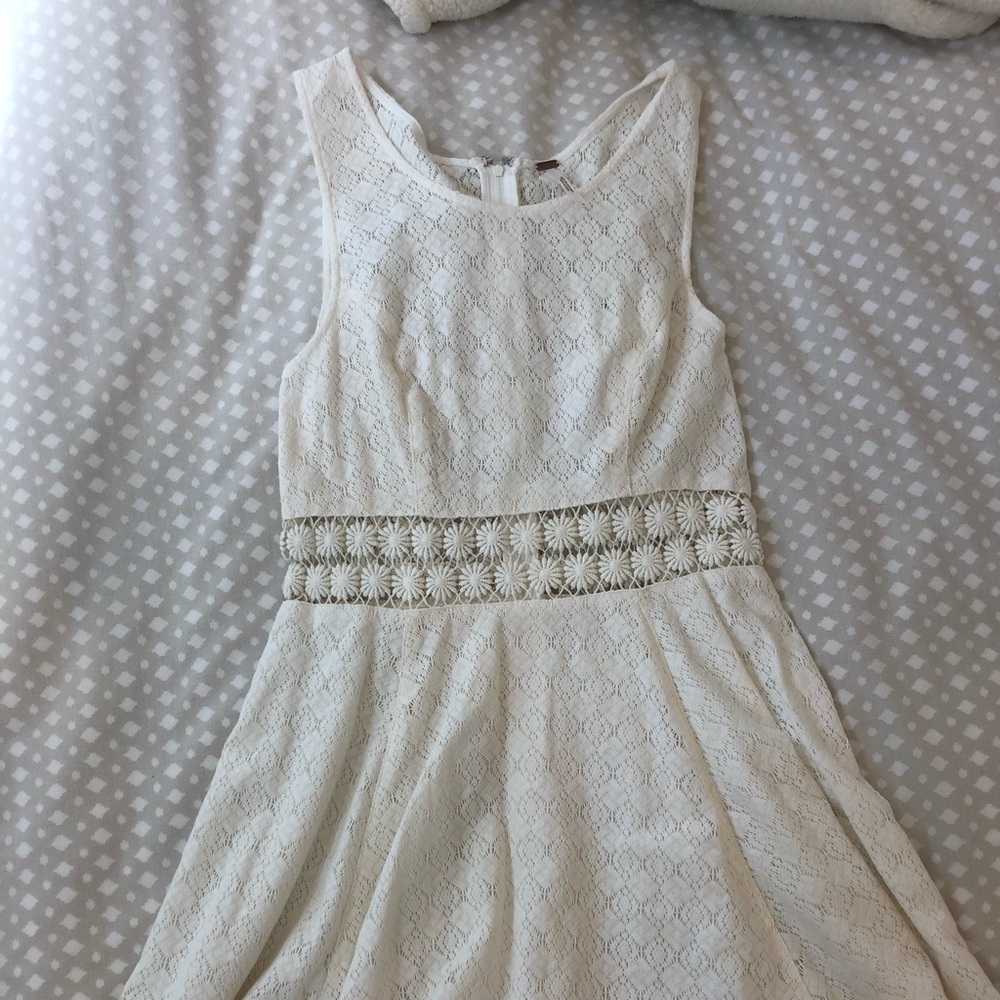 White eyelet dress